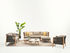 Lento Modular Corner Right Straight sofa - / L 166 cm - Hand-woven polypropylene cord by Vincent Sheppard
