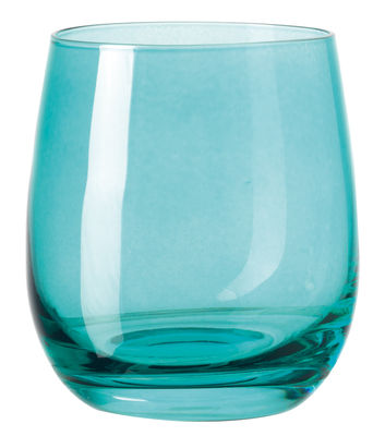 Tableware - Wine Glasses & Glassware - Sora Whisky glass - H 10 cm by Leonardo - Lagune blue - Glass