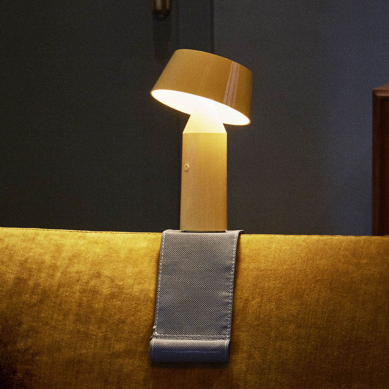 Lighting - Table Lamps - Fixation strap for armrest - / For the Bicoca lamp by Marset - Grey - Fabric, Metal