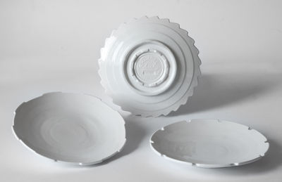 Table et cuisine - Assiettes - Assiette à dessert Machine Collection / Ø 20 cm - Set de 3 - Diesel living with Seletti - Blanc - Porcelaine