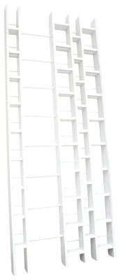 Mobilier - Etagères & bibliothèques - Bibliothèque Hô + / L 96 x H 240 cm - La Corbeille - Blanc - Hêtre massif laqué