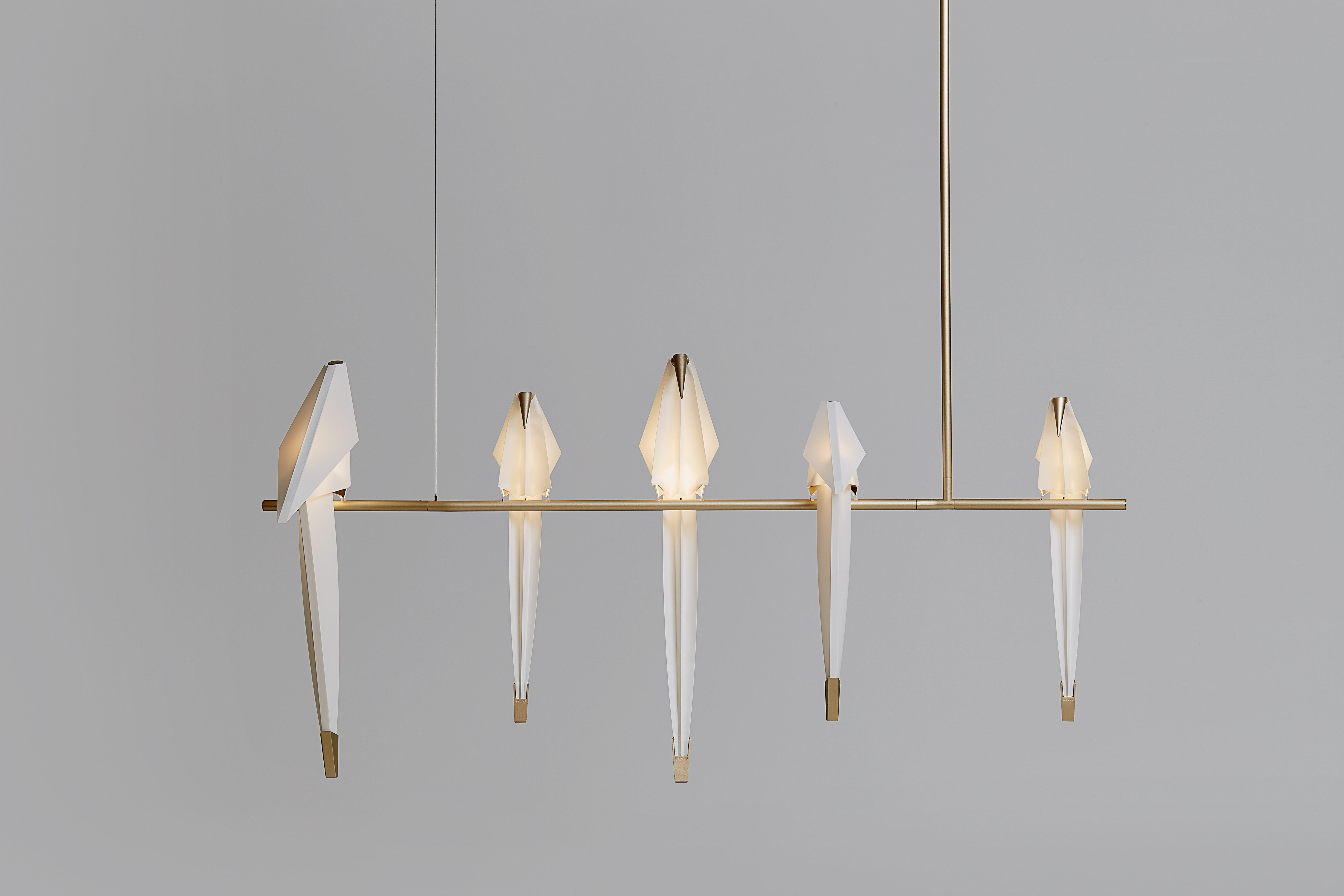 Moooi Perch Light Branch LED Pendant White/Gold/Metal Made In Design UK