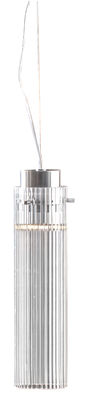Luminaire - Suspensions - Suspension Rifly / LED - H 30 cm - Kartell - Cristal - Polycarbonate plissé