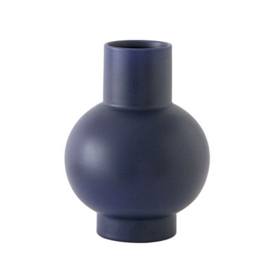 Decoration - Vases - Strøm Extra Large Vase - / H 33 cm - Handmade ceramic by raawii - Blue - Ceramic