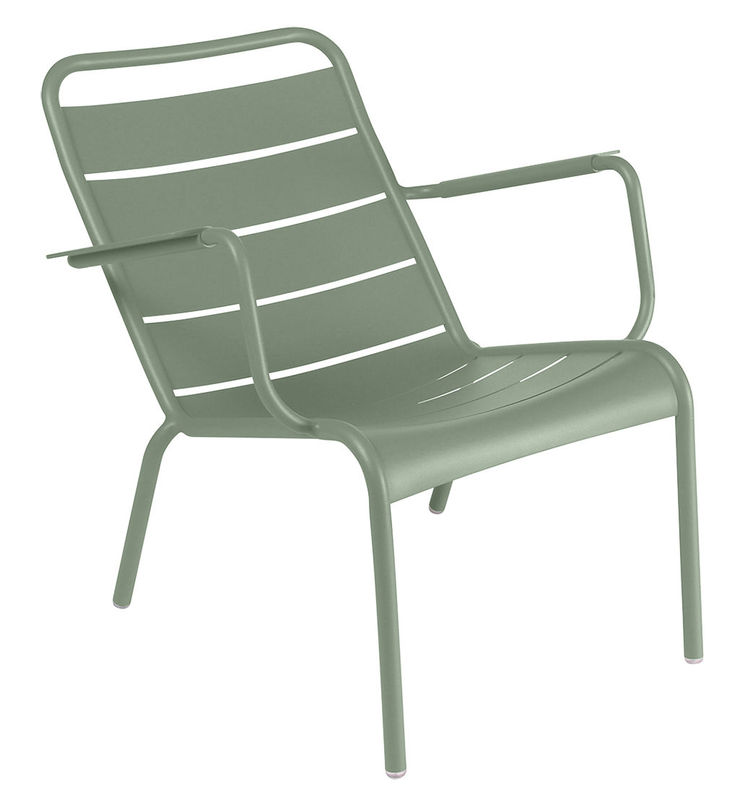 Möbel - Lounge Sessel - Lounge Sessel Luxembourg metall grün / Aluminium - Fermob - Kaktus - lackiertes Aluminium
