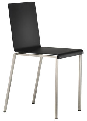 Möbel - Stühle  - Bianca Stuhl - Zeus - Schwarz - Acrylharz, mattierter Stahl