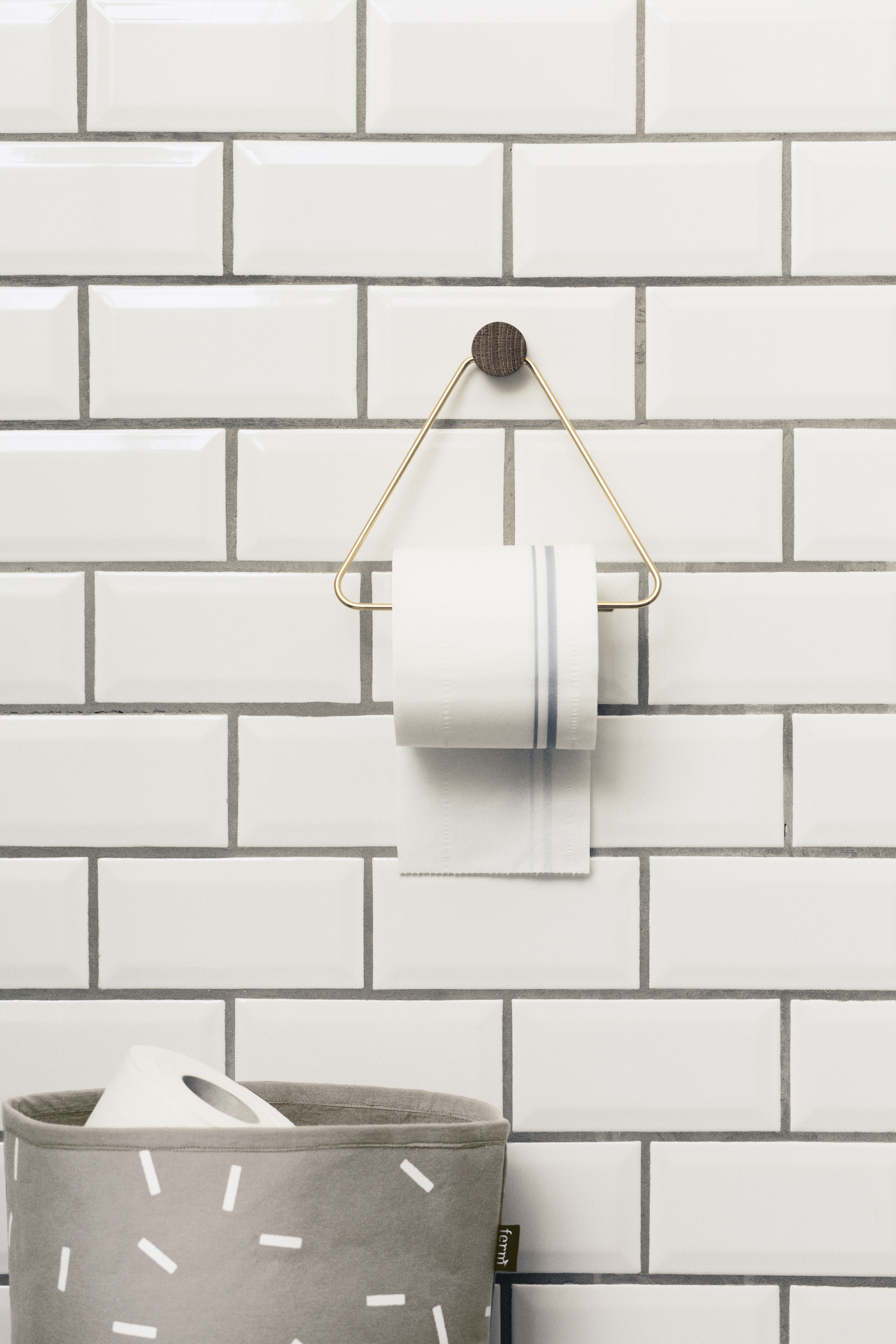 Accessoires salle de bain Reinert Design Dérouleur papier toilette
