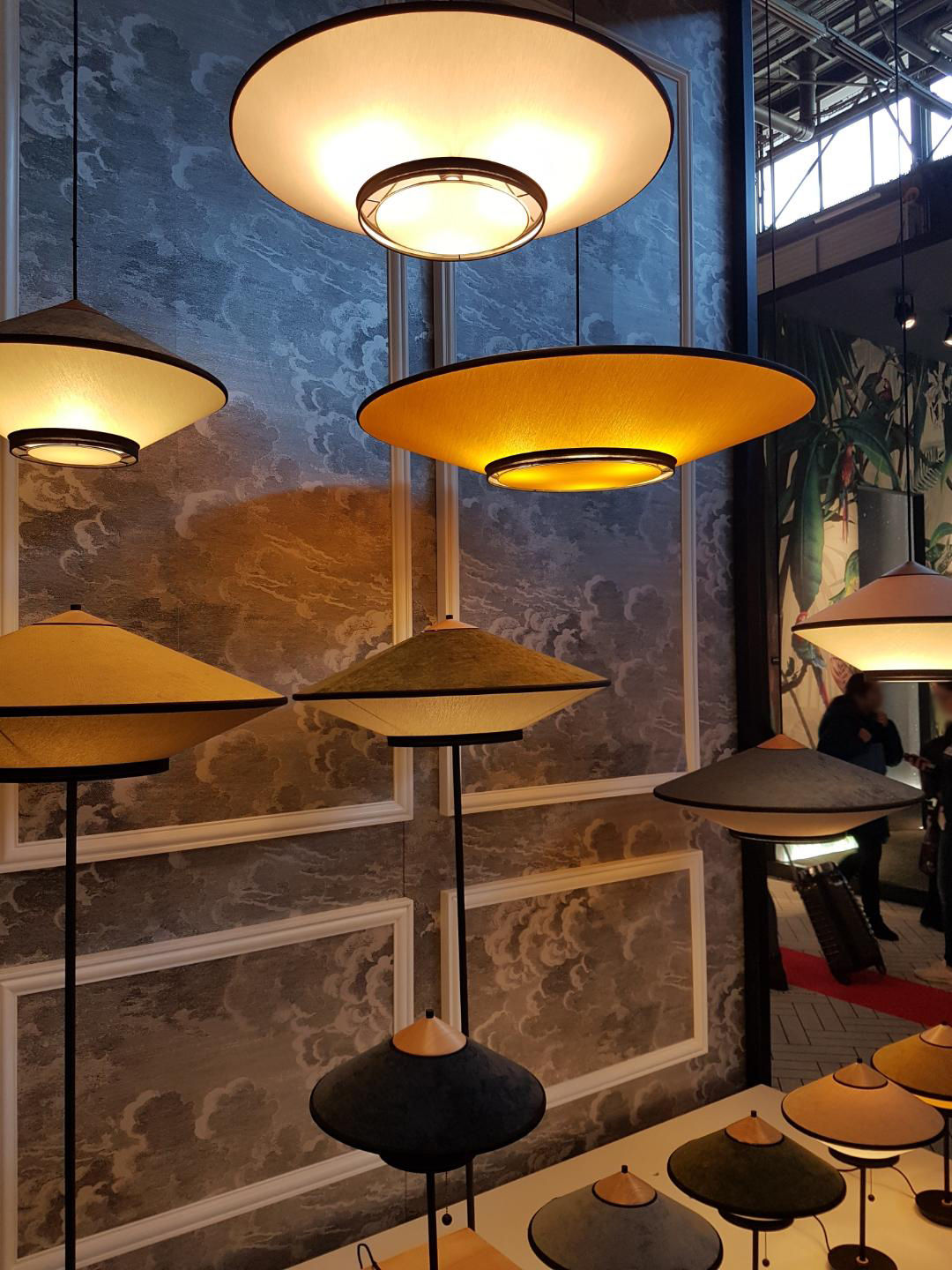 Lampadaire Cymbal Forestier Bleu Made In Design