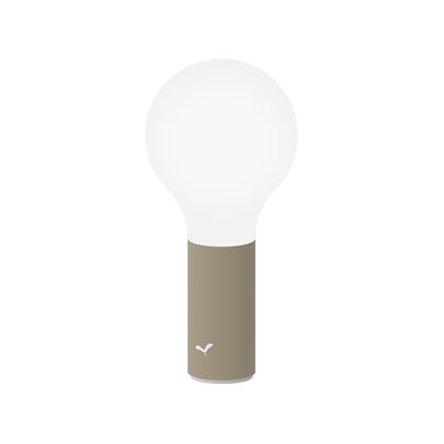Fermob - Lampe sans fil rechargeable Aplô en Métal, Polycarbonate - Couleur Beige - 22.89 x 22.89 x 