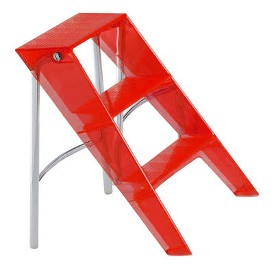 Furniture - Miscellaneous furniture - Upper Stepladder by Kartell - red orange - Polycarbonate