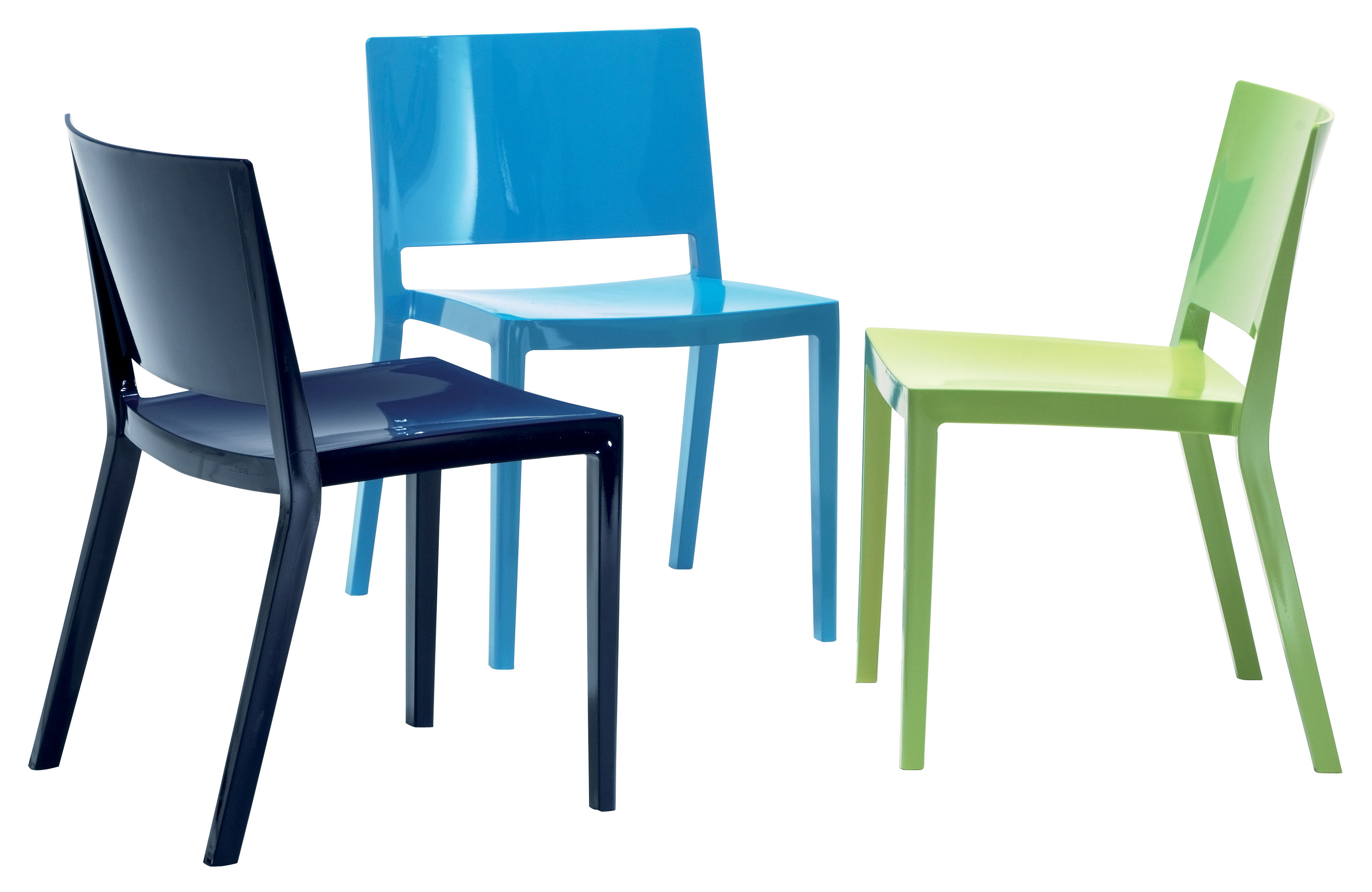 Chaise empilable Lizz Kartell Noir Made In Design