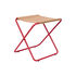 Desert folding stool - / Recycled plastic bottles - Red structure by Ferm Living