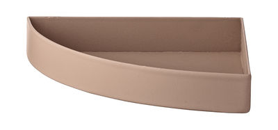 Tavola - Vassoi e piatti da portata - Vassoio Unity / Quarto di cerchio - L 11 cm - AYTM - Vecchio rosa - Ferro dipinto