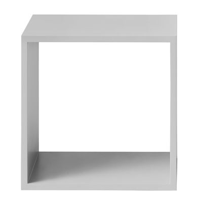 Arredamento - Scaffali e librerie - Scaffale Stacked 2.0 - / Medium quadrata 43x43 cm / Senza fondo di Muuto - Grigio chiaro - MDF tinto