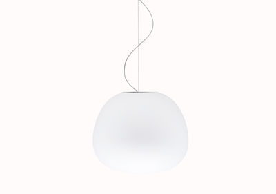 Luminaire - Suspensions - Suspension Mochi Ø 45 cm - Fabbian - Blanc - Ø 45 cm - Verre