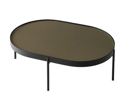 Menu - Table basse Nono en Métal, Acier poudré - Couleur Marron - 70.34 x 70.34 x 35 cm - Designer N