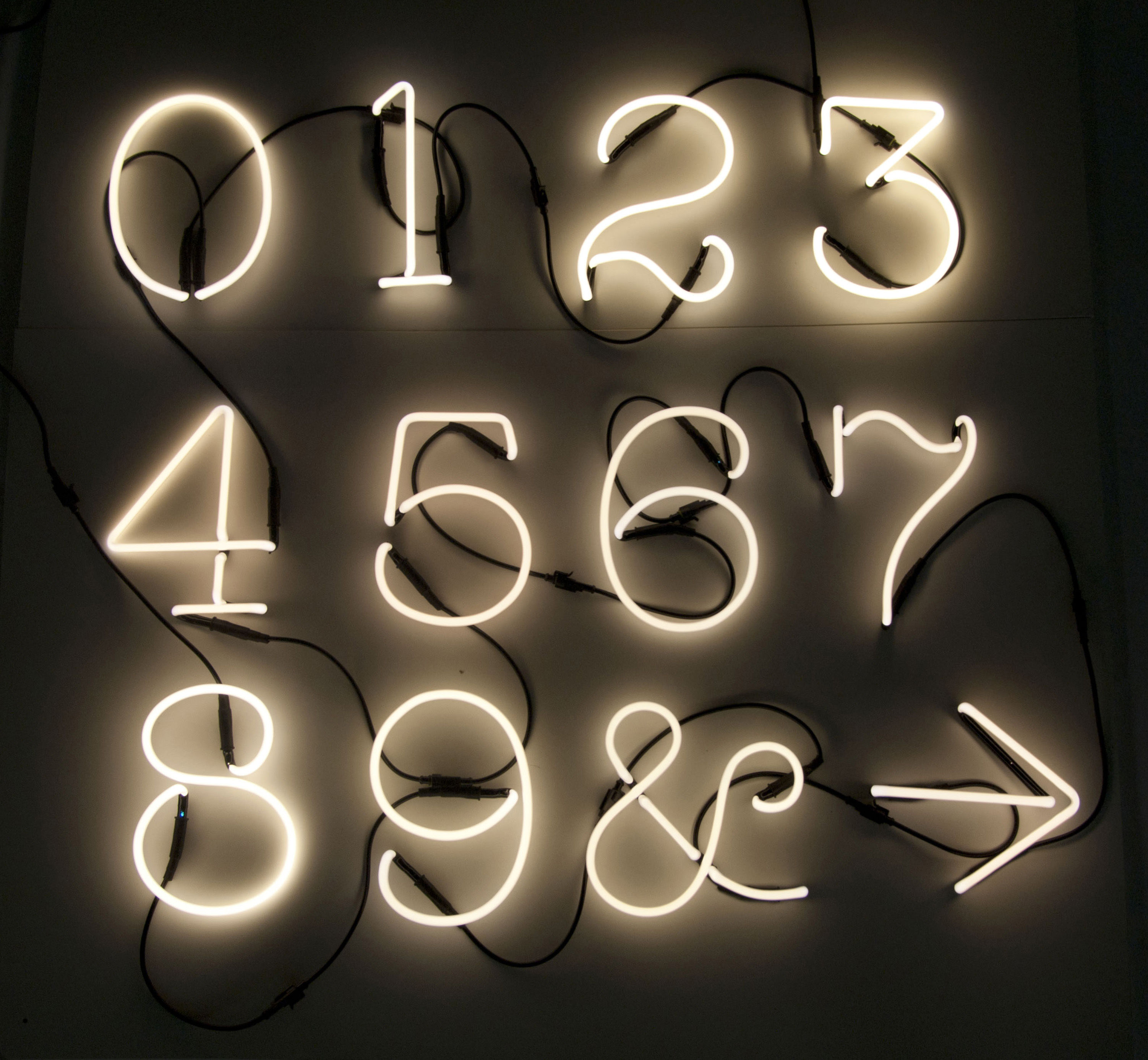 Seletti Neon Art Wall light with plug White Made In Design UK