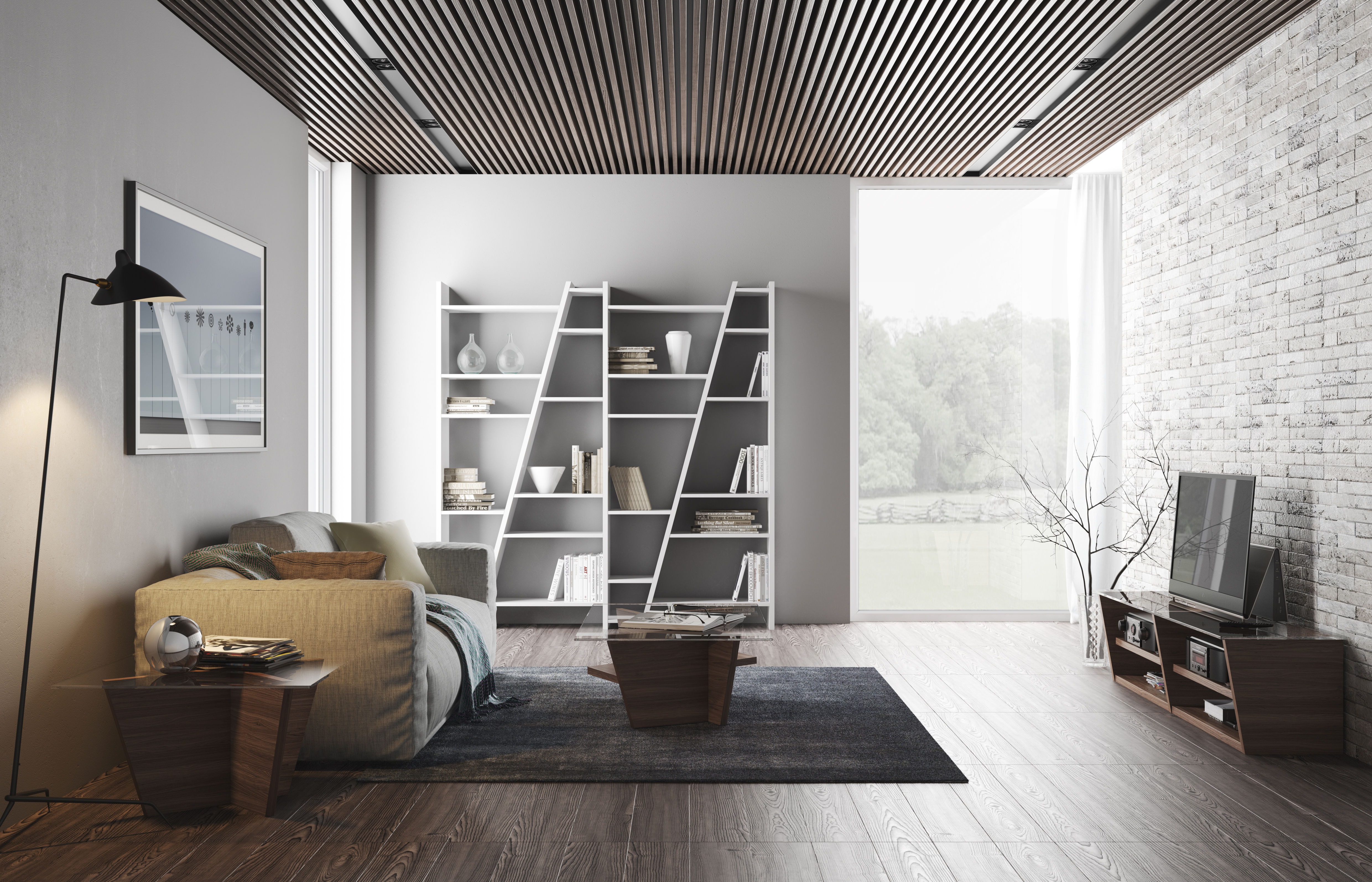 schwarz San Design In HOME - Andreas POP 004 von UP | Bücherregal Made