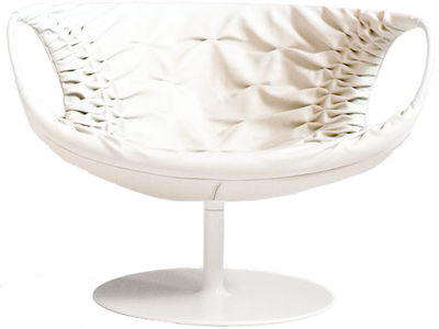 Möbel - Außergewöhnliche Möbel - Smock Drehsessel - Moroso - Weiß - lackierter Stahl