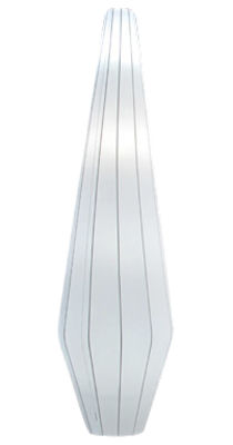 Illuminazione - Lampade da terra - Lampada a stelo Nature - H 170 cm di Dix Heures Dix - Bianco - Acciaio inossidabile, Tessuto elastico