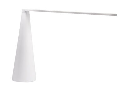 Illuminazione - Lampade da tavolo - Lampada da tavolo Elica - modello piccolo H 38 cm di Martinelli Luce - Bianco - Alluminio