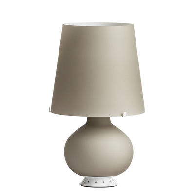Lighting - Table Lamps - Fontana Medium Table lamp - / H 53 cm - Glass by Fontana Arte - Light grey - Blown glass