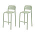 Toní Barfly Bar chair - / H 82.3 cm - Set of 2 / Perforated aluminium by Fatboy