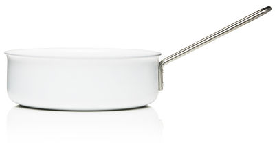 Tableware - Dishes and cooking - White Line Casserole - Ø 24 cm - Web exclusivity by Eva Trio - White - Aluminium, Ceramic, Stainless steel