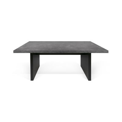 Mobilier - Tables - Table rectangulaire Chicago / 160 x 80 cm - Mélaminé effet béton - POP UP HOME - Effet béton gris / Noir - Mélamine, Panneau de fibres à haute densité