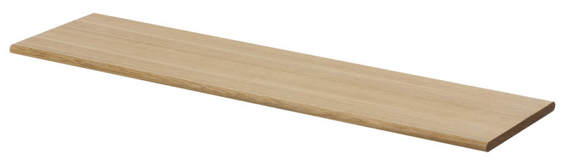 Arredamento - Scaffali e librerie - Tavolino  legno naturale Per mensola The Shelf / L  85 cm - Ferm Living - Rovere oliato (chiaro) - Compensato di rovere oliato