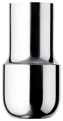 Déco - Vases - Vase Tactiles / Long - Ø 11,5 x H 22 cm - Menu - Long / Acier poli - Acier poli miroir