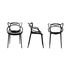 Masters Stackable armchair - Metallized by Kartell
