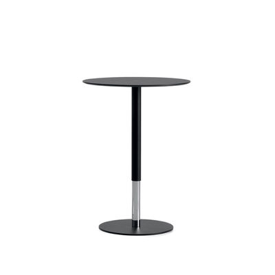 Kristalia - Table d'appoint Push the Button en Matériau composite, Acier - Couleur Noir - 60 x 60 x 