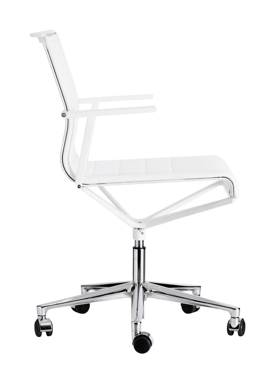 ICF Stick Chair Armchair on casters White Made In Design UK
