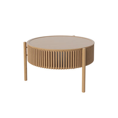 Furniture - Coffee Tables - Story Coffee table - / Storage - Ø 83 x H 49 cm by Bolia - Oak - Solid oak FSC