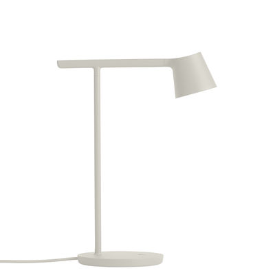 Luminaire - Lampes de table - Lampe de table Tip LED / Métal - Orientable - Muuto - Gris clair - Aluminium