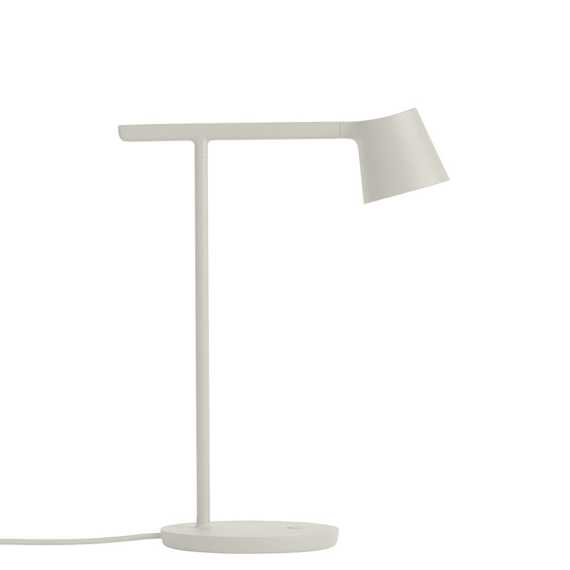 Luminaire - Lampes de table - Lampe de table Tip LED métal gris / Orientable - Muuto - Gris clair - Aluminium