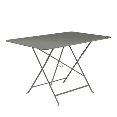 Outdoor - Tavoli  - Tavolo pieghevole Bistro - / 117 x 77 cm - 6 persone - Foro ombrellone di Fermob - Rosmarino+K138 - Acciaio verniciato