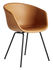 About a chair AAC27 Padded armchair - / Full leather & metal by Hay