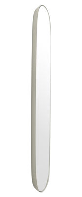 Decoration - Mirrors - Framed Large Wall mirror - L 44 x H 118 cm by Muuto - Grey frame / Mirror - Glass, Steel