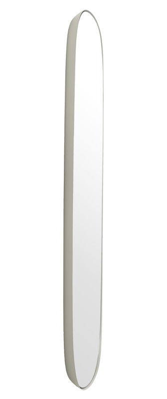 Decoration - Mirrors - Framed Large Wall mirror metal grey L 44 x H 118 cm - Muuto - Grey frame / Mirror - Glass, Steel