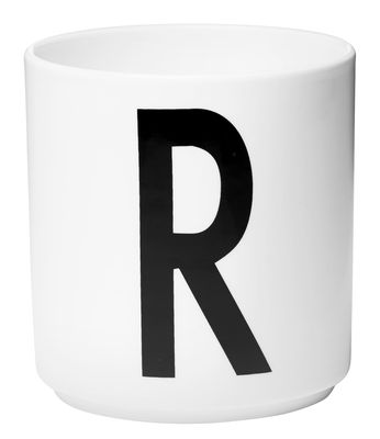 Table et cuisine - Tasses et mugs - Mug A-Z / Porcelaine - Lettre R - Design Letters - Blanc / Lettre R - Porcelaine de Chine