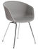 About a chair AAC26 Padded armchair - / Front fabric & metal legs by Hay