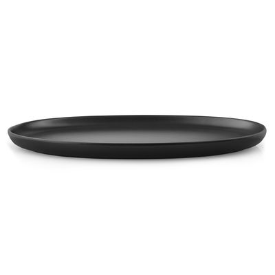 Tableware - Plates - Nordic Kitchen Plate - / Oval - L 32 cm / Sandstone by Eva Solo - Matte black - Sandstone