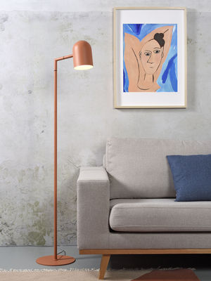 Romi Mille Floor Lamp Pink Orange, Adjustable Bedside Floor Lamp Uk