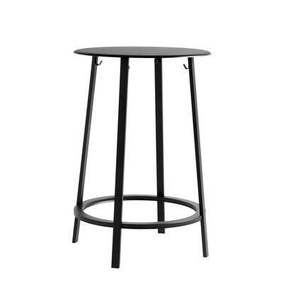 Furniture - High Tables - Revolver High table - / Ø 70 x H 105 cm - Metal by Hay - Black - Steel xith epowy paint