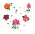 Des roses Sticker 6er Set - Domestic