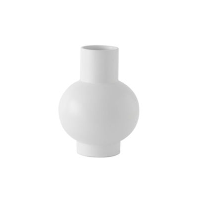 Decoration - Vases - Strøm Small Vase - / H 16 cm - Handmade ceramic by raawii - Misty grey - Ceramic