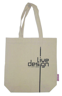 Accessories - Bags, Purses & Luggage - I Live design Bag by Made in design Editions - Beige - Cotton