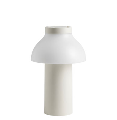 Luminaire - Lampes de table - Lampe sans fil PC Portable / Pour l'extérieur - Recharge USB - Hay - Crème - ABS, Polyéthylène